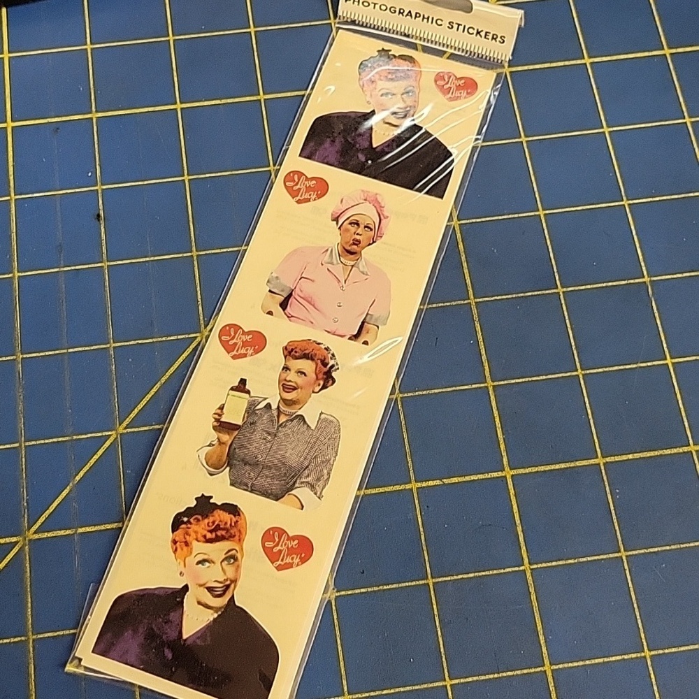 I Love Lucy Set of 6 Photographic Stickers